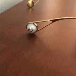 Gucci | Accessories | Gucci53mm Faux Pearl Cat Eye  display picture 2